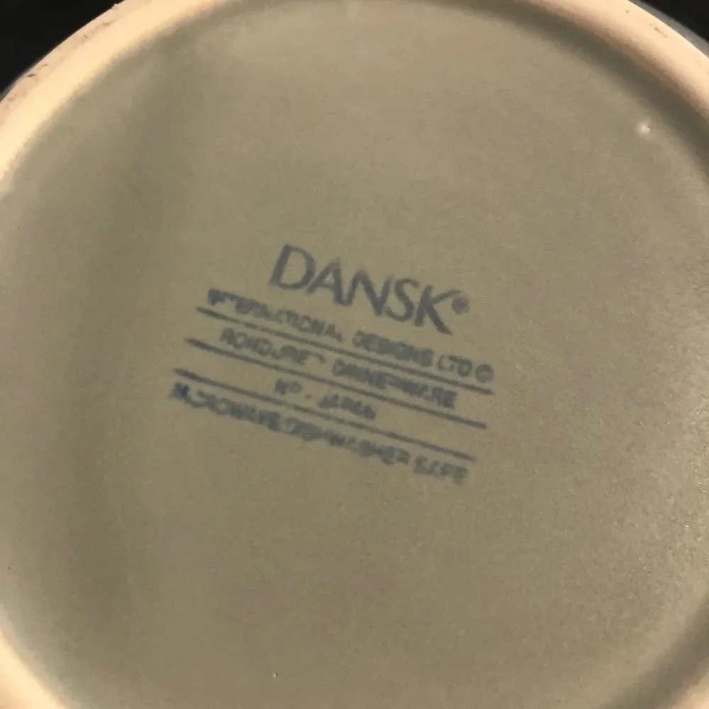 Dansk Matt Glaze Bulbous Pitcher MCM Modern Farmhouse Decor